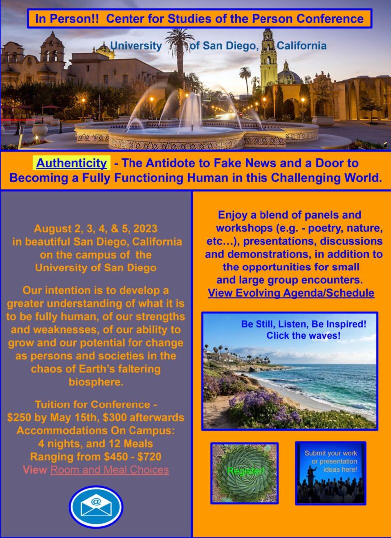 A flyer for a conference in san diego.